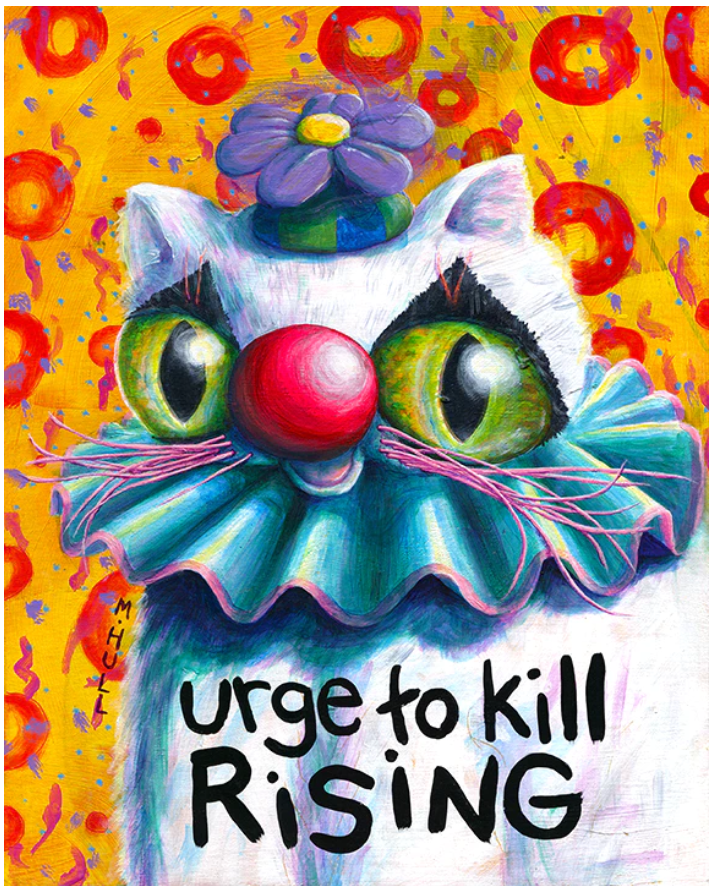 Martha Hull - Urge to Kill Rising Greeting Card by SidePony Boutique