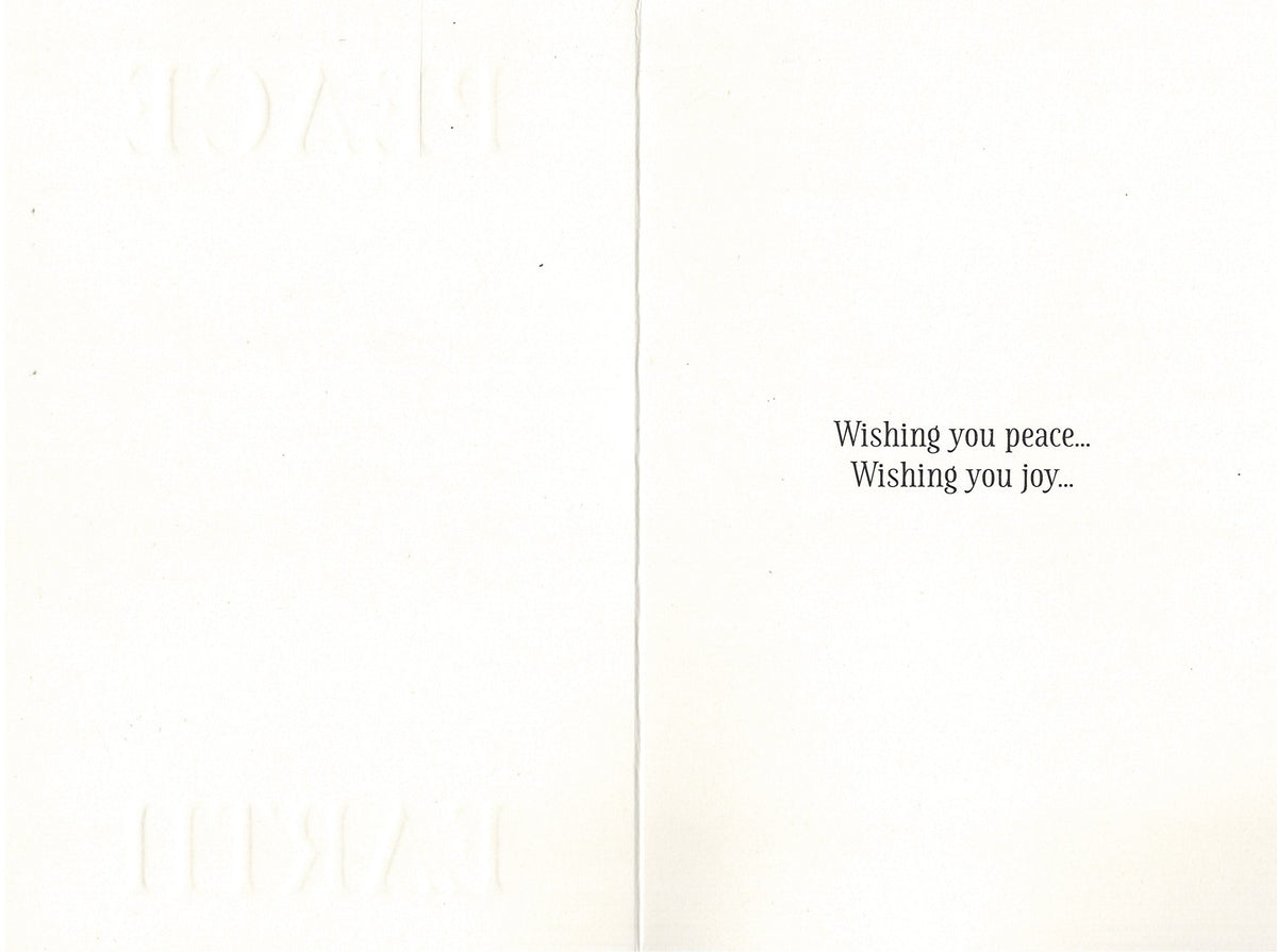 Peace on Earth Silver Foil Mistletoe Card Collection