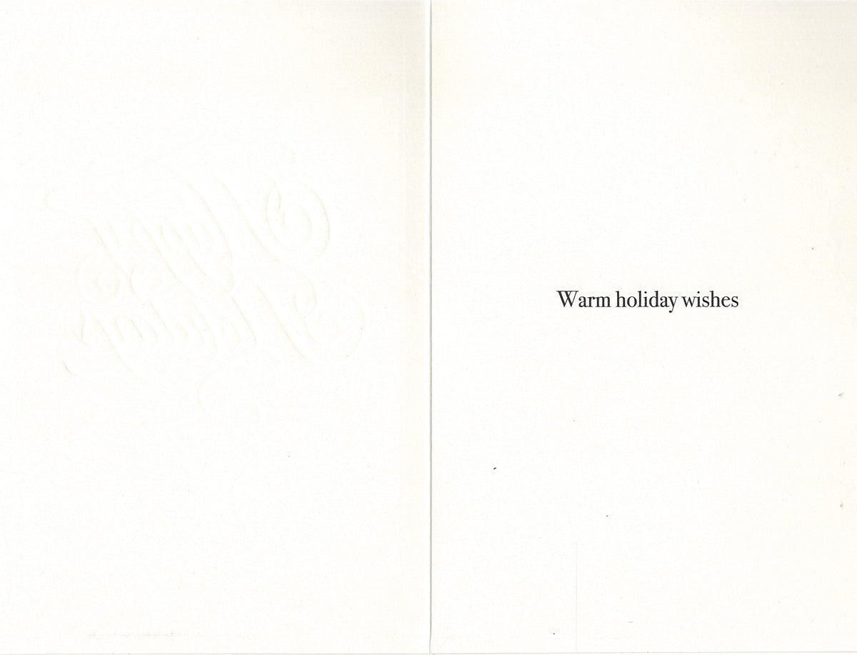 Happy Holidays Silver Foil Embossed Card Collection