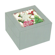 Square Cookie Box Silver