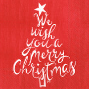 Christmas Wishes Red - Cocktail Napkin