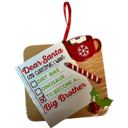Note to Santa Wishing For Big Brother Ornament