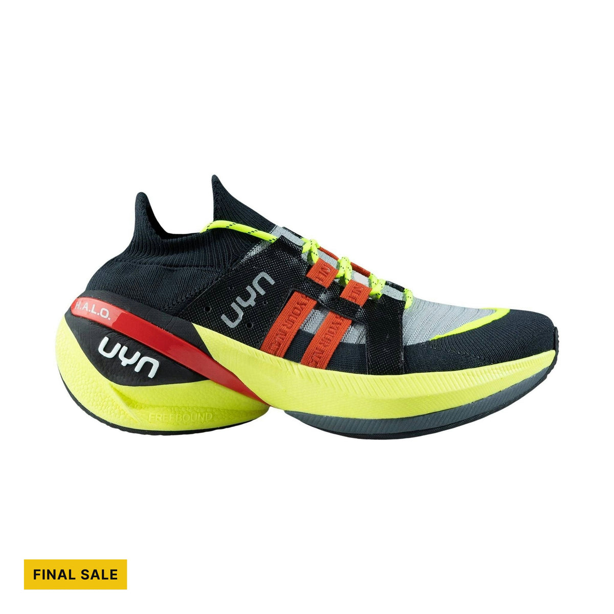 UYN Men's Synapsis Running Shoes - Anthracite/Orange