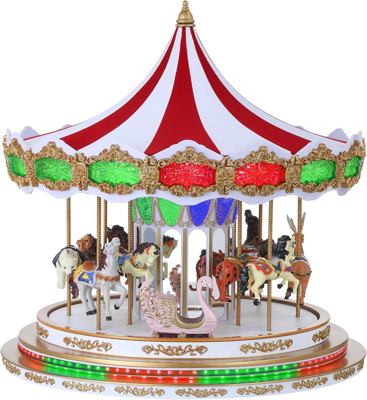 Light Show Regal Christmas Carousel