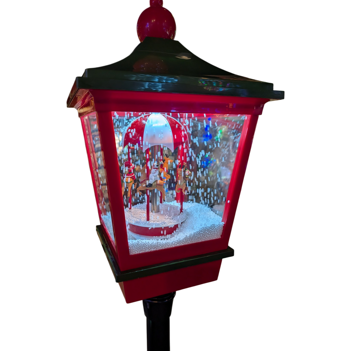 Lighted Musical Lamp Post - Carousel of Christmas Joy