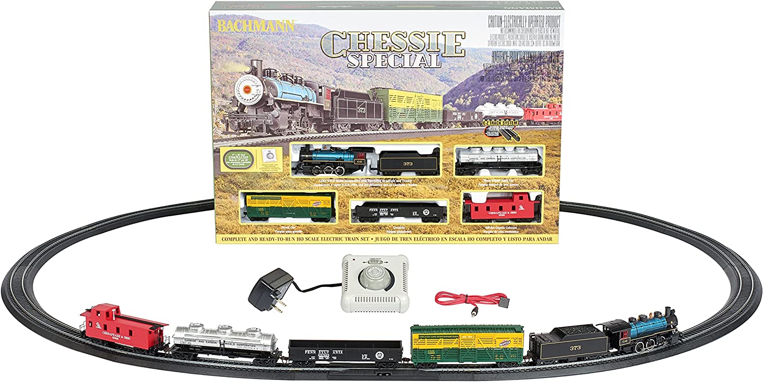 Bachmann Trains - Chessie Special Ready To Run Electric Train Set - HO Scale