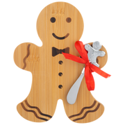 Gingerbread Merry Christmas Serving Board with Spreader