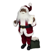 Special Delivery African American Santa - 18 Inch