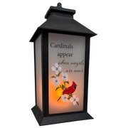 Cardinals Appear Lantern with LED Candle