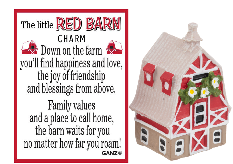 The Little Red Barn Charm - A Heartwarming Symbol of Home and Belonging