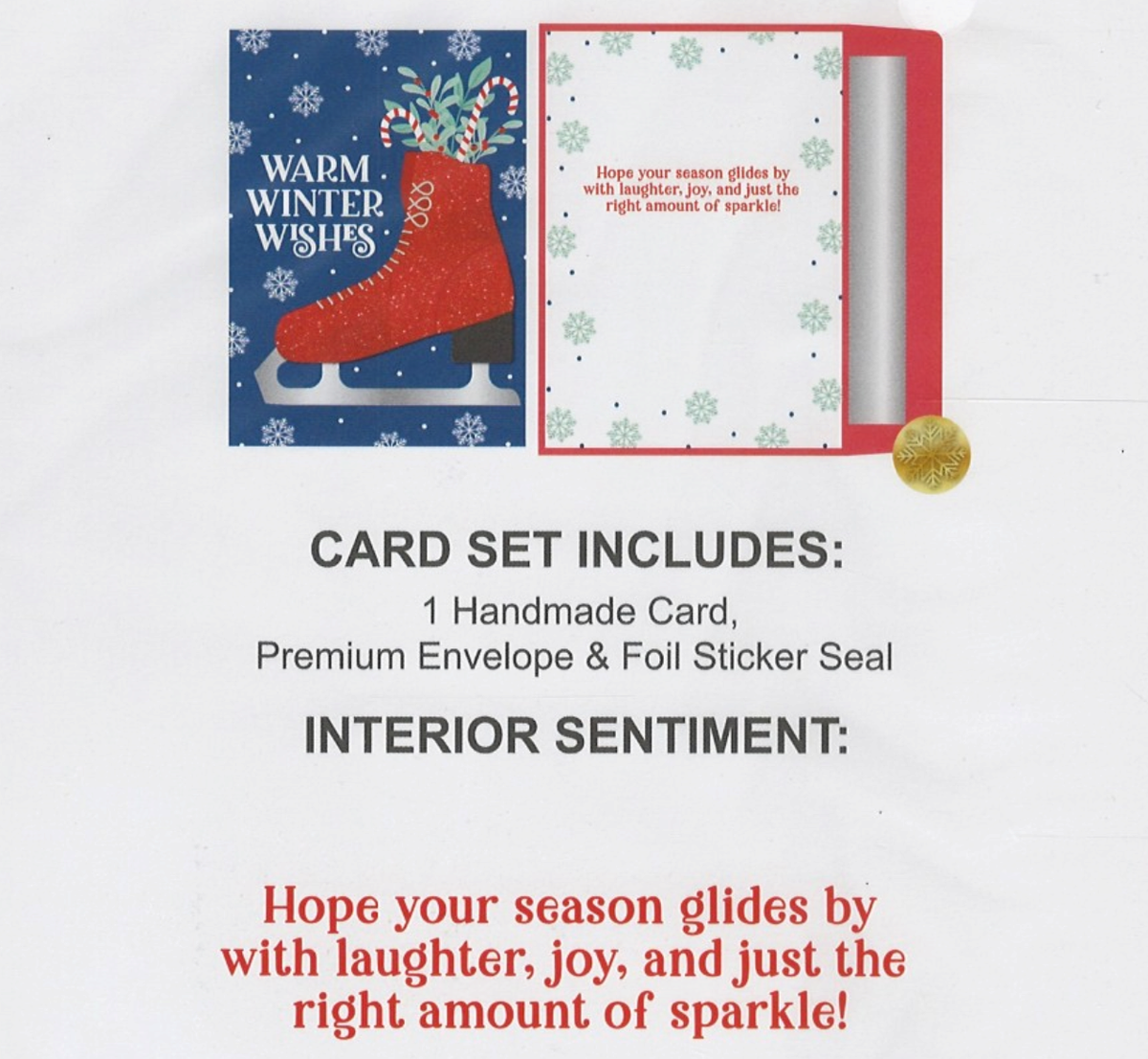 Premium Christmas Card - Warm Winter Wishes