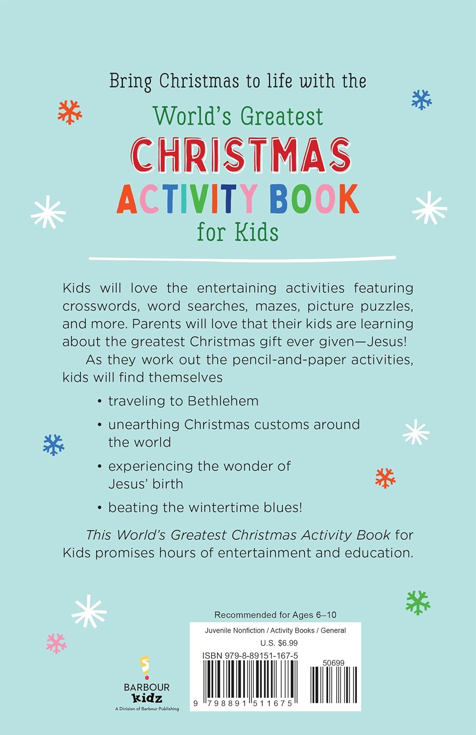 World's Greatest Christmas Activity Book For Kids