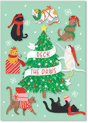 Love of Pets Boxed Cards (Cats Around Christmas Tree)