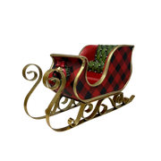 Resin & Metal Holiday Sleigh - Large