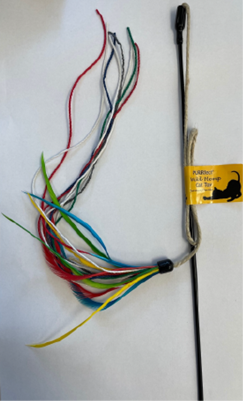 Vee - Wild Hemp Teaser Wand Cat Toy by Homeportonline