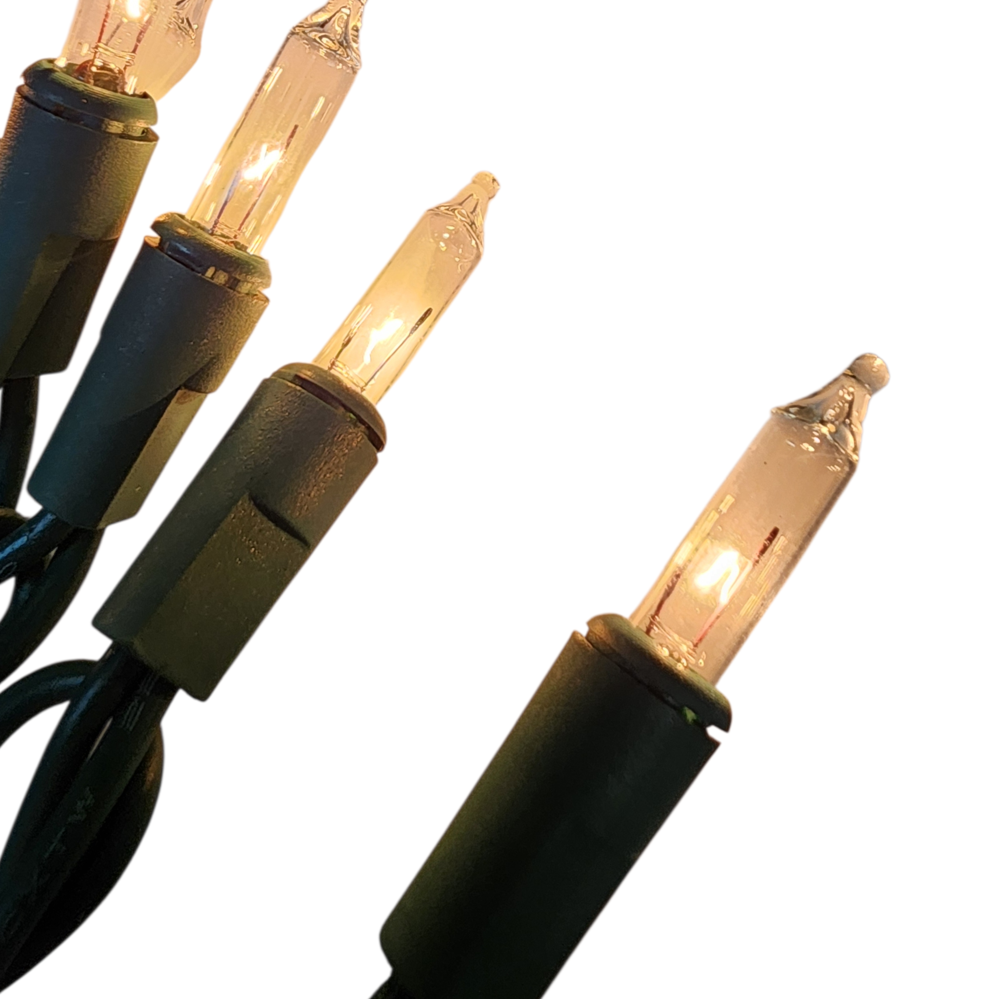 20 Indoor String Lights - Clear Bulb - Green Wire