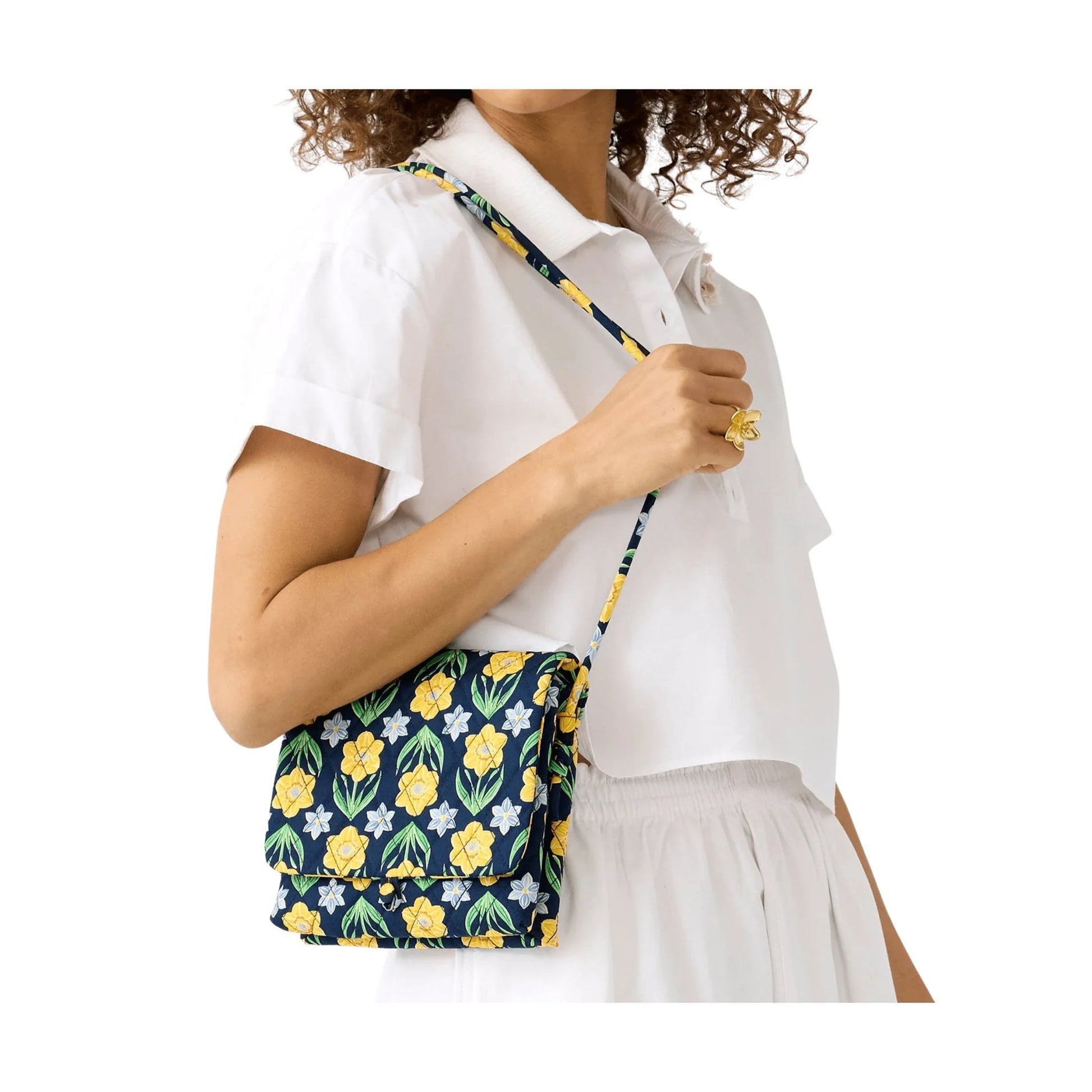 Vera Bradley Baird Hipster - Daffodil In Premium Cotton by Lenny's Shoe & Apparel