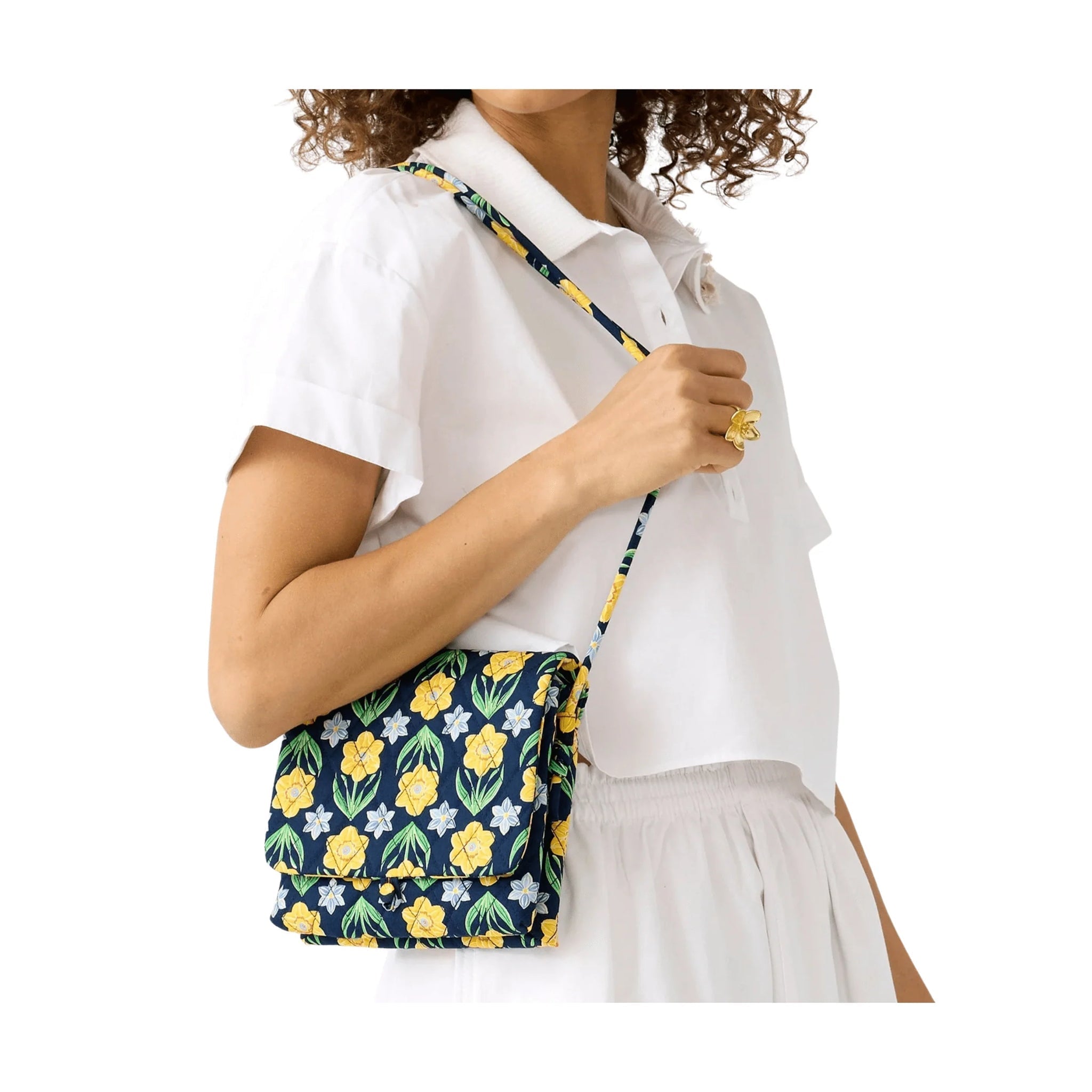Vera Bradley Baird Hipster - Daffodil In Premium Cotton by Lenny's Shoe & Apparel