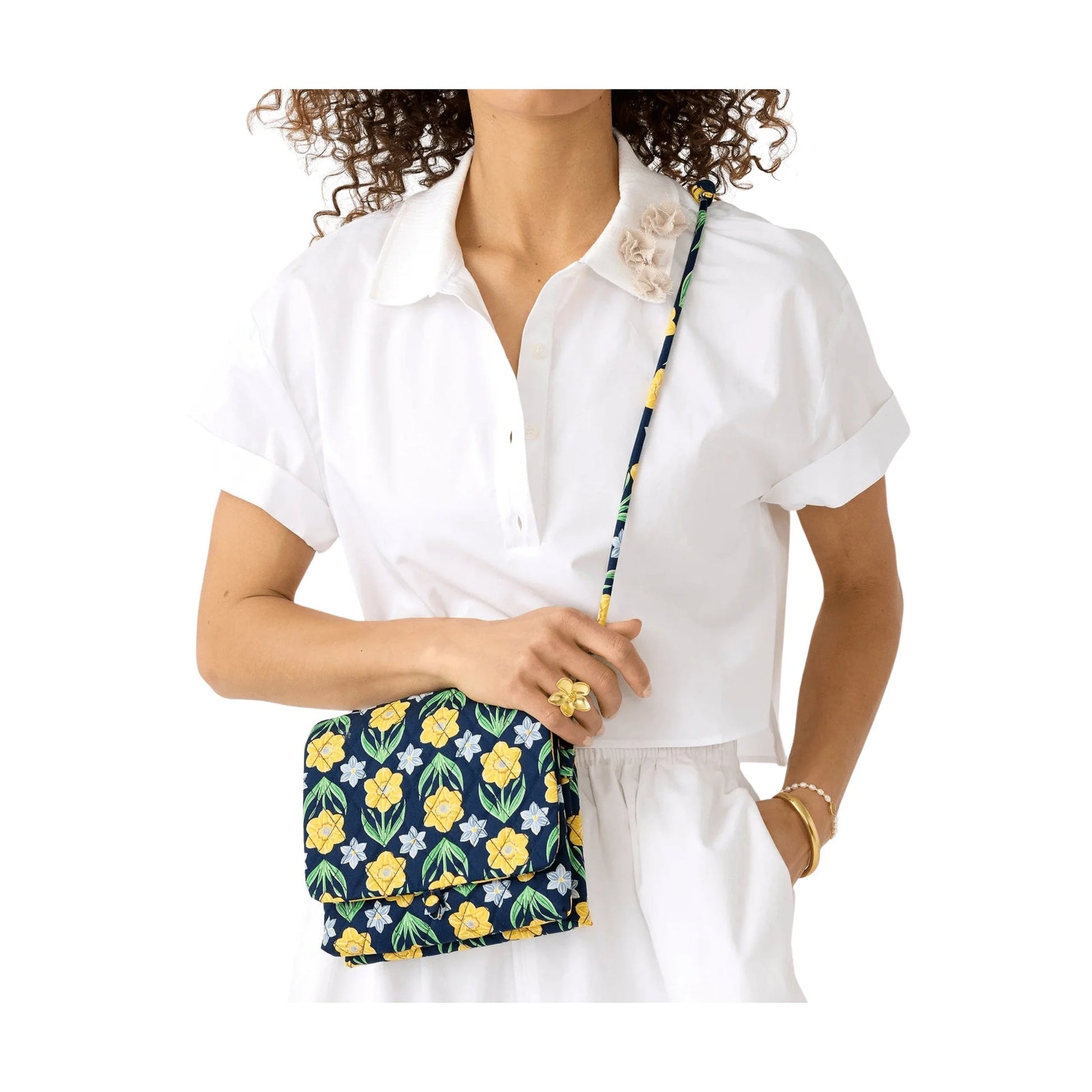Vera Bradley Baird Hipster - Daffodil In Premium Cotton by Lenny's Shoe & Apparel
