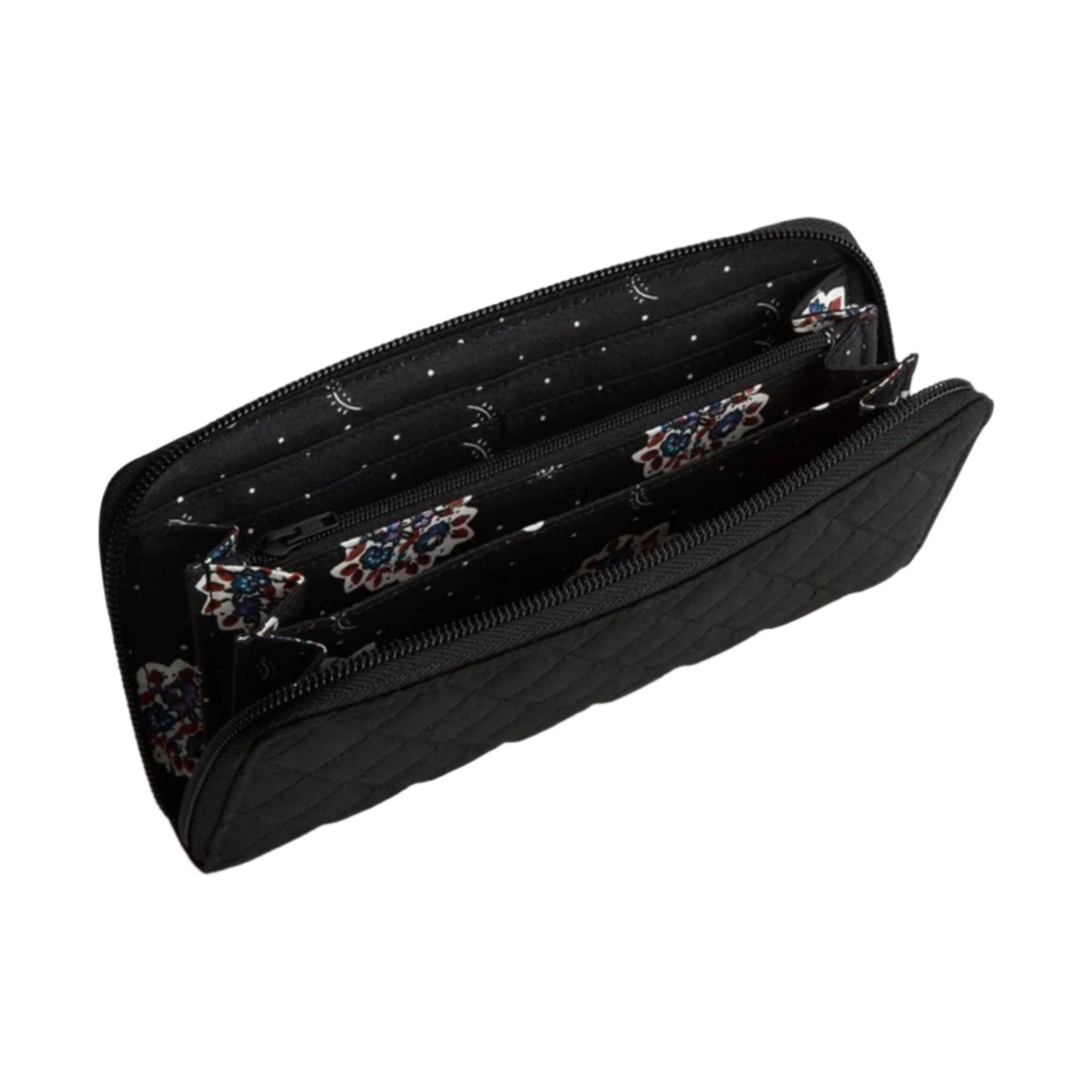 Vera Bradley Continental Wallet - Moonless Night In Premium Cotton by Lenny's Shoe & Apparel
