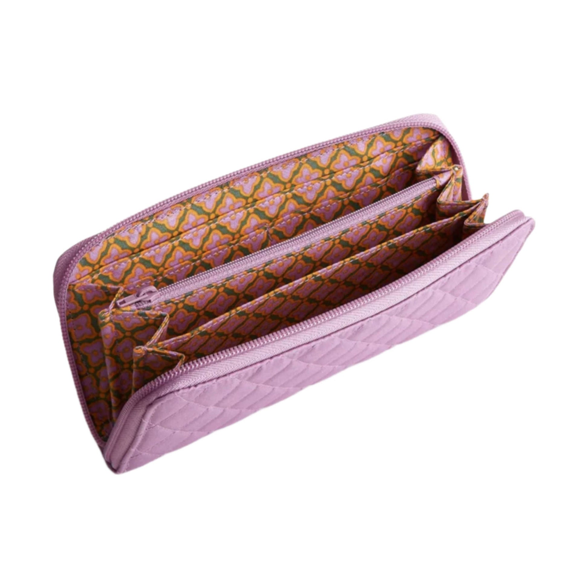 Vera Bradley Continental Wallet - Purple Rhapsody In Premium Cotton by Lenny's Shoe & Apparel
