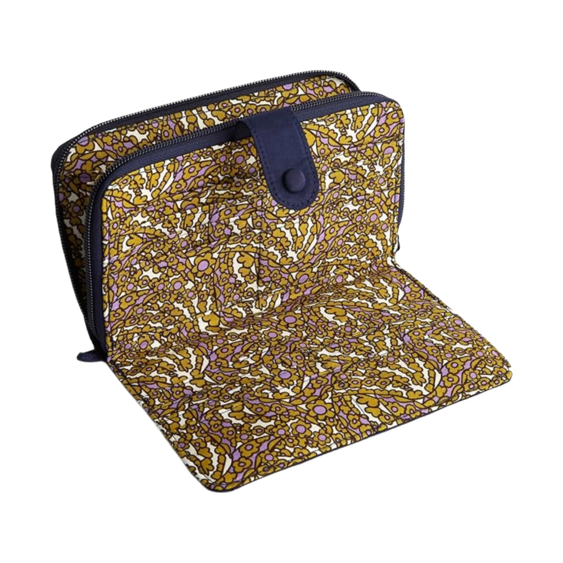 Vera Bradley Cotton Large Tab Wallet - Peacoat by Lenny's Shoe & Apparel