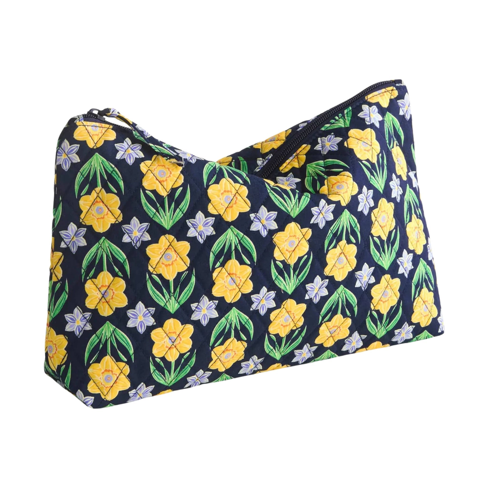 Vera Bradley Large Pouch - Daffodils In Premium Cotton by Lenny's Shoe & Apparel
