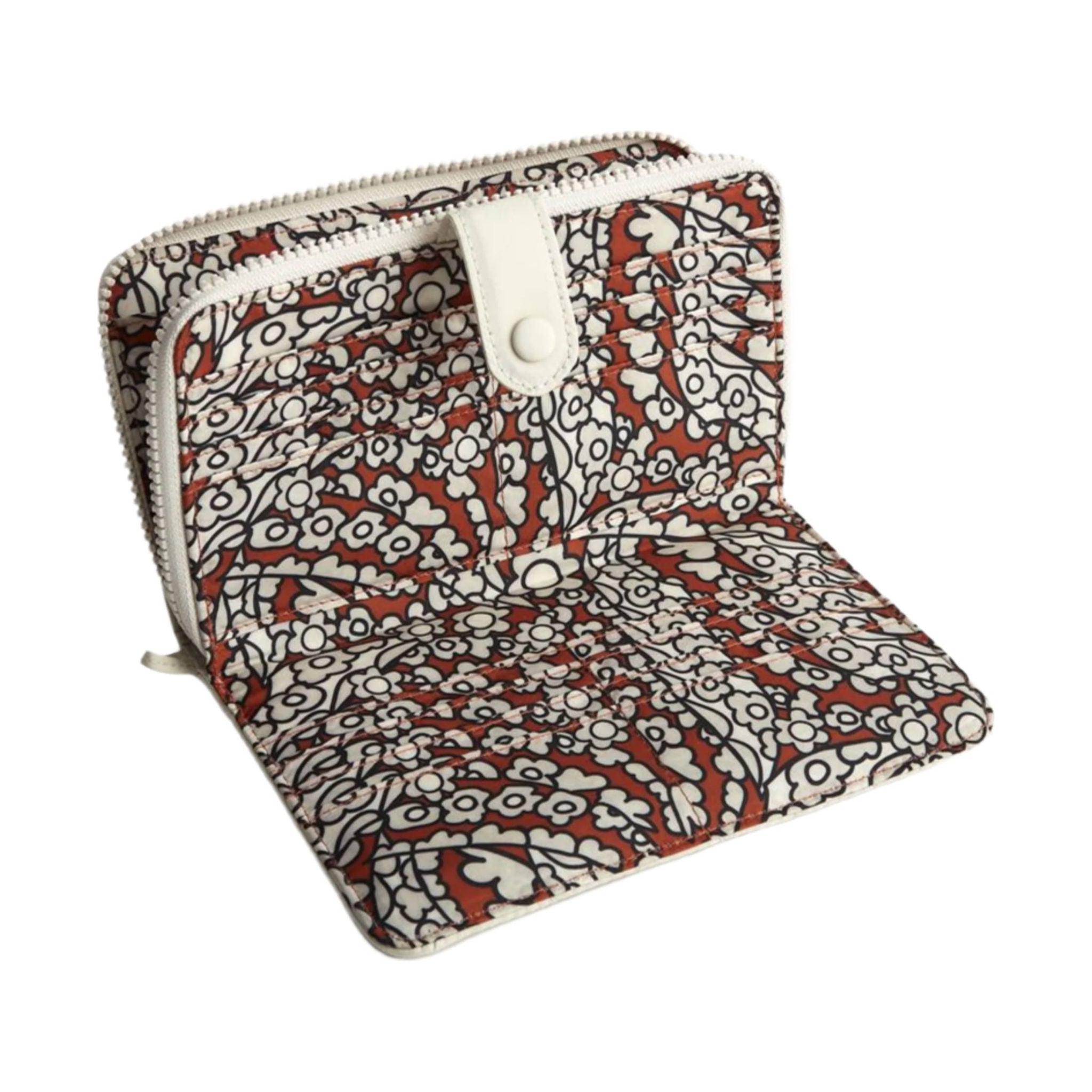 Vera Bradley Large Tab Wallet In Featherweight - Pumice Stone by Lenny's Shoe & Apparel
