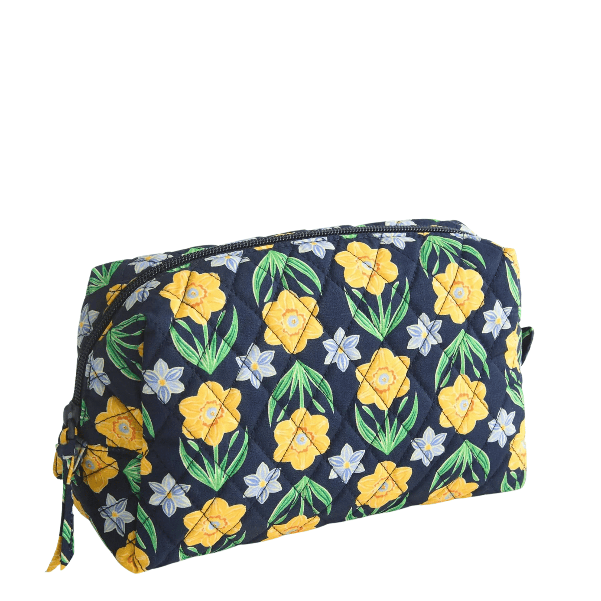 Vera Bradley Medium Cosmetic Bag - Daffodils In Premium Cotton by Lenny's Shoe & Apparel