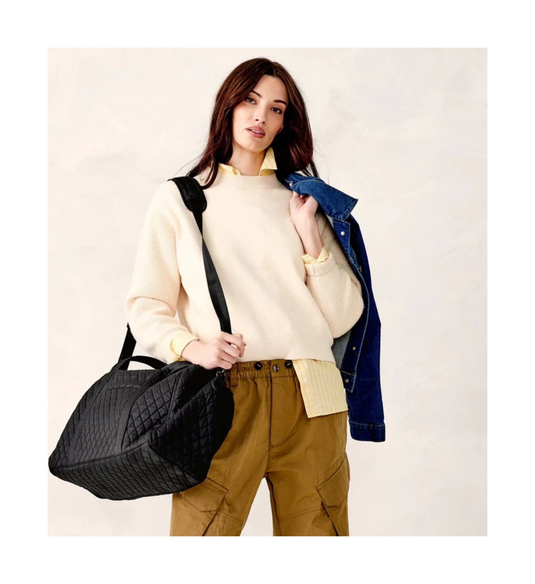 Vera Bradley Miramar Weekender Bag - Moonless Night In Premium Cotton by Lenny's Shoe & Apparel