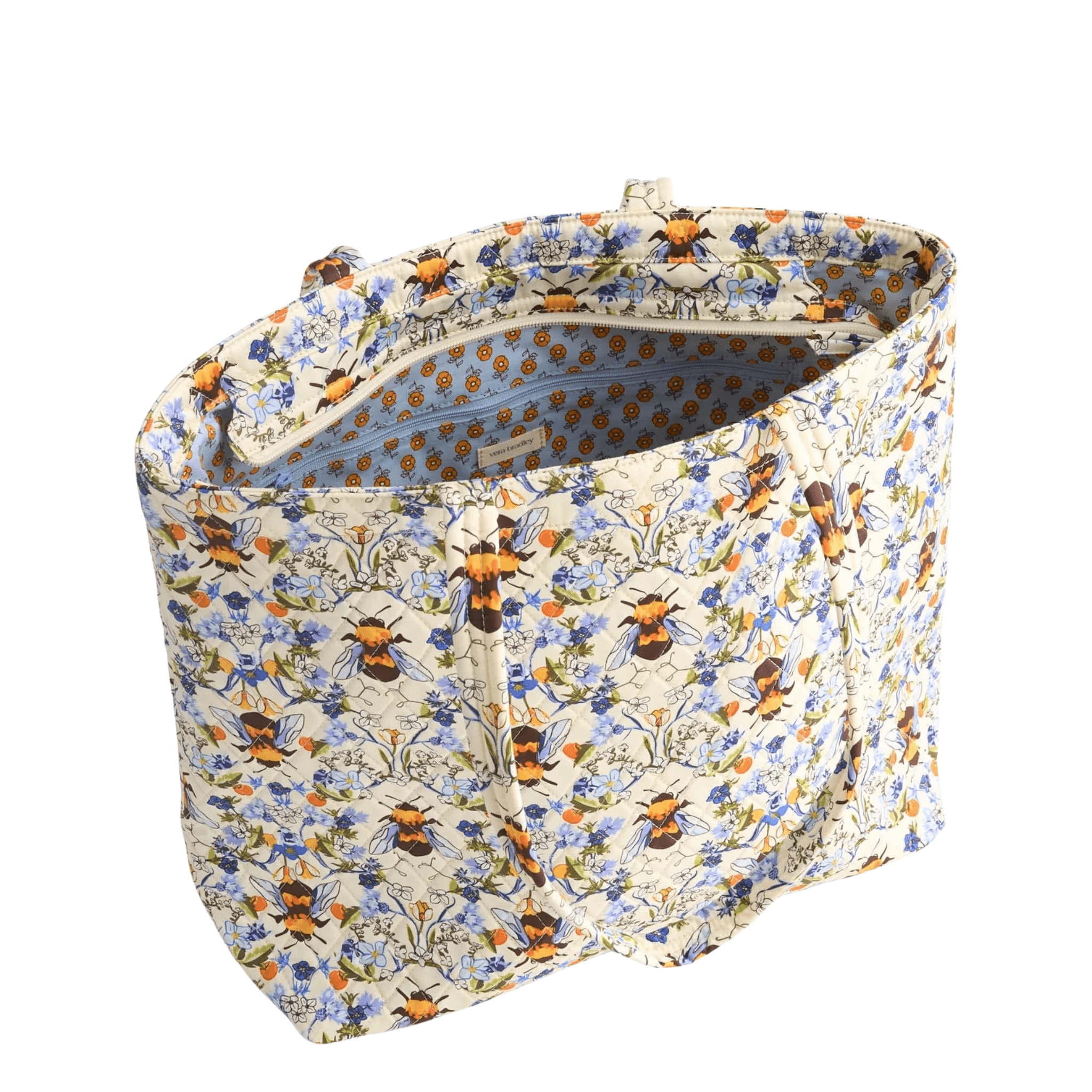 Vera Bradley Original Zip Tote - Bee Garden In Premium Cotton by Lenny's Shoe & Apparel