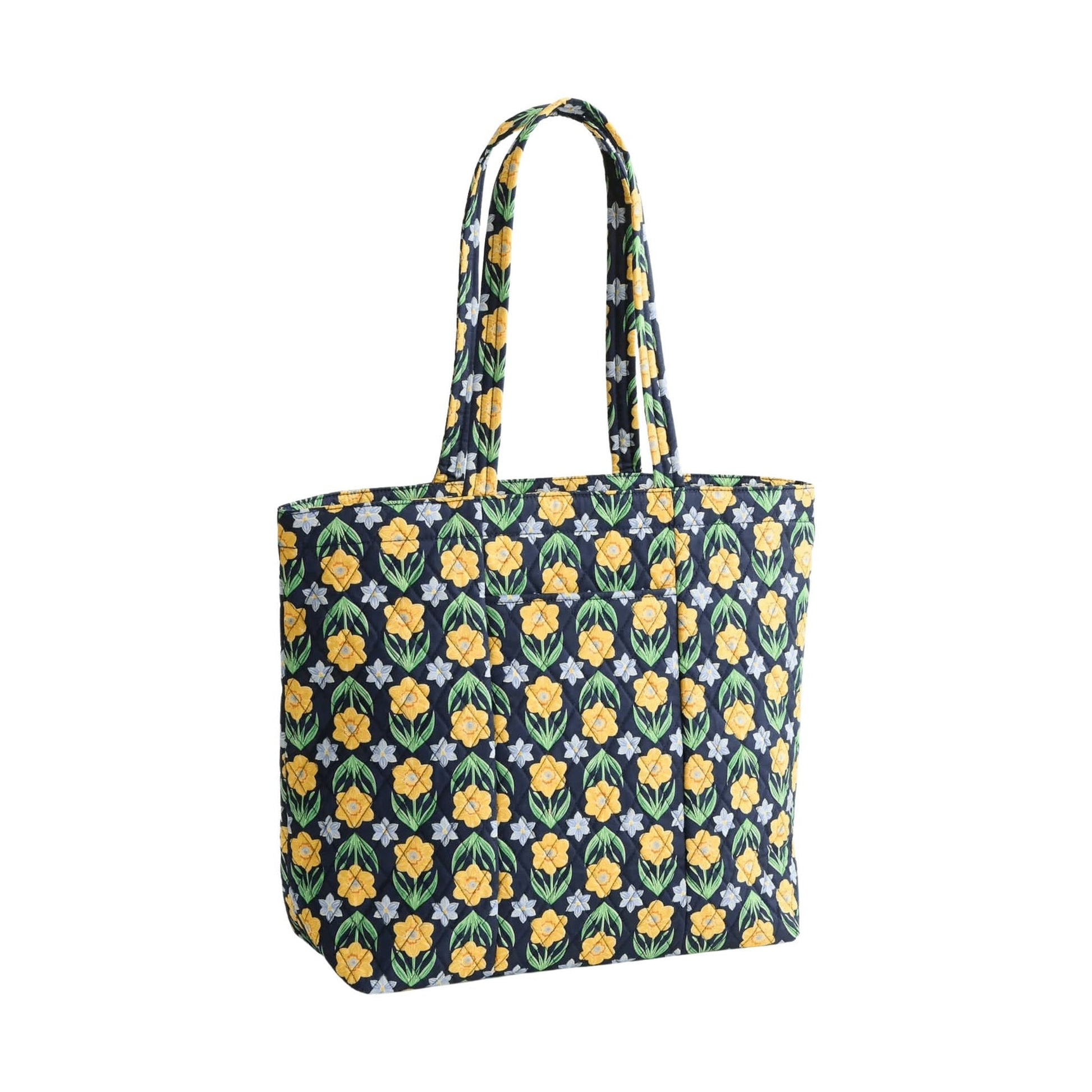 Vera Bradley Original Zip Tote - Daffodils In Premium Cotton by Lenny's Shoe & Apparel