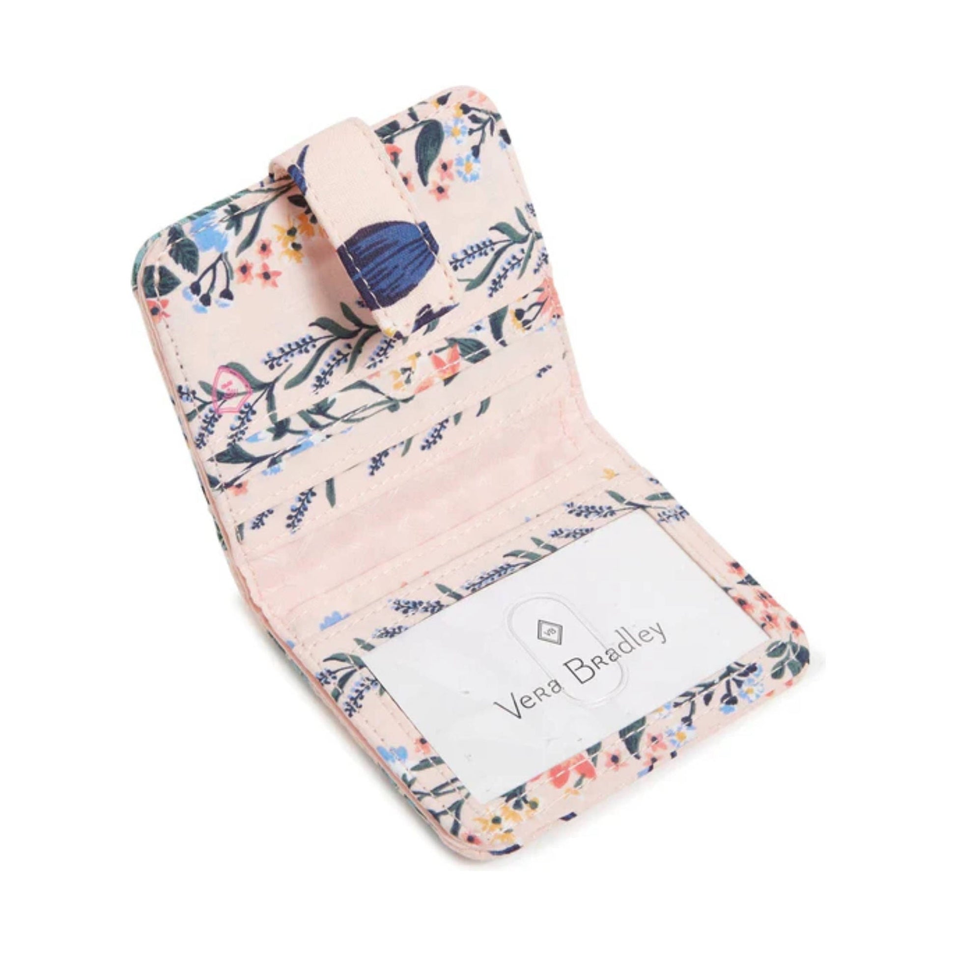 Vera Bradley RFID Finley Small Wallet - Paradise Coral by Lenny's Shoe & Apparel