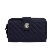 Vera Bradley RFID Turnlock Wallet - Classic Navy by Lenny's Shoe & Apparel