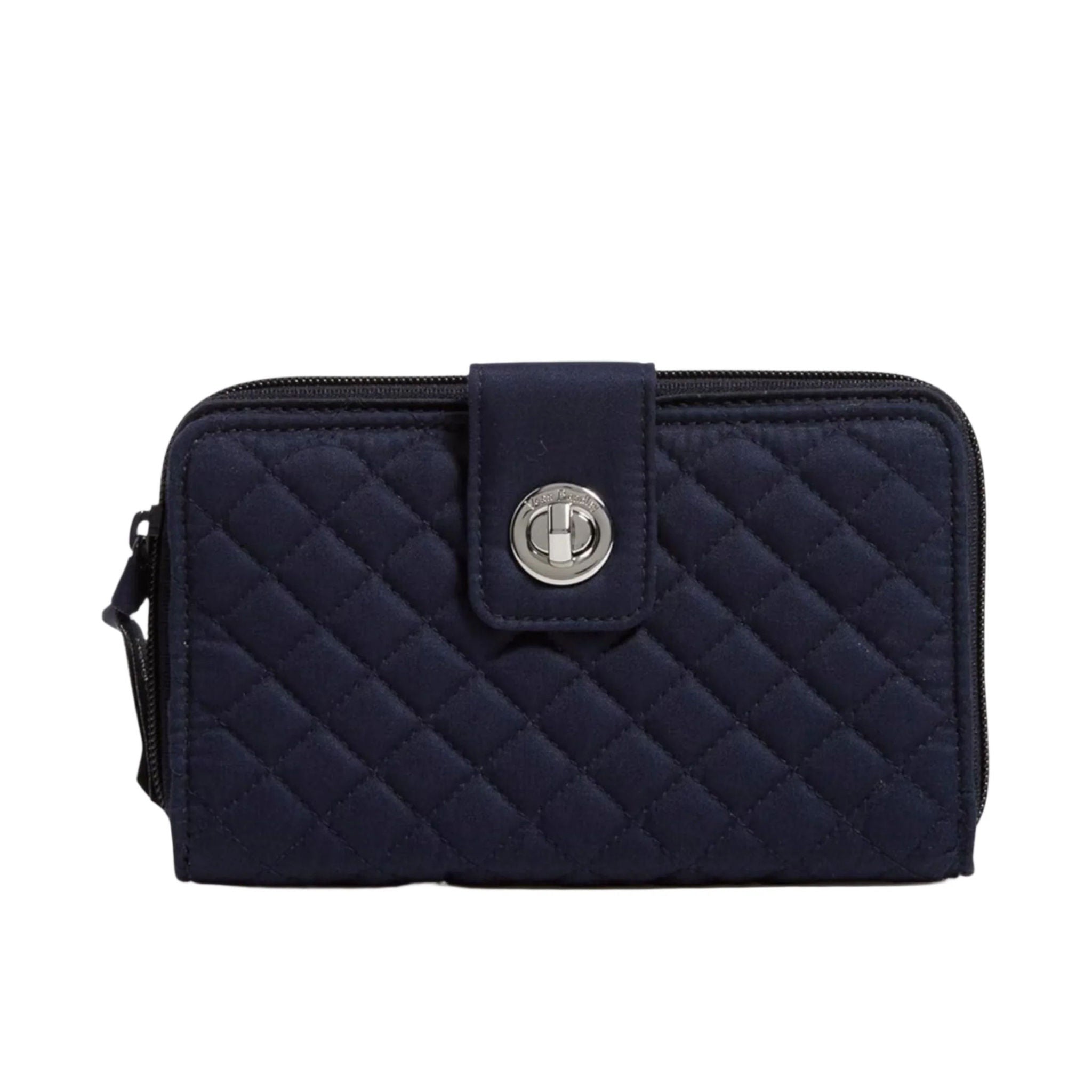Vera Bradley RFID Turnlock Wallet - Classic Navy by Lenny's Shoe & Apparel