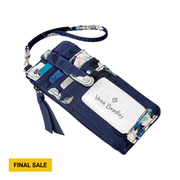 Vera Bradley RFID Ultimate Card Case - Blooms and Branches Navy by Lenny's Shoe & Apparel