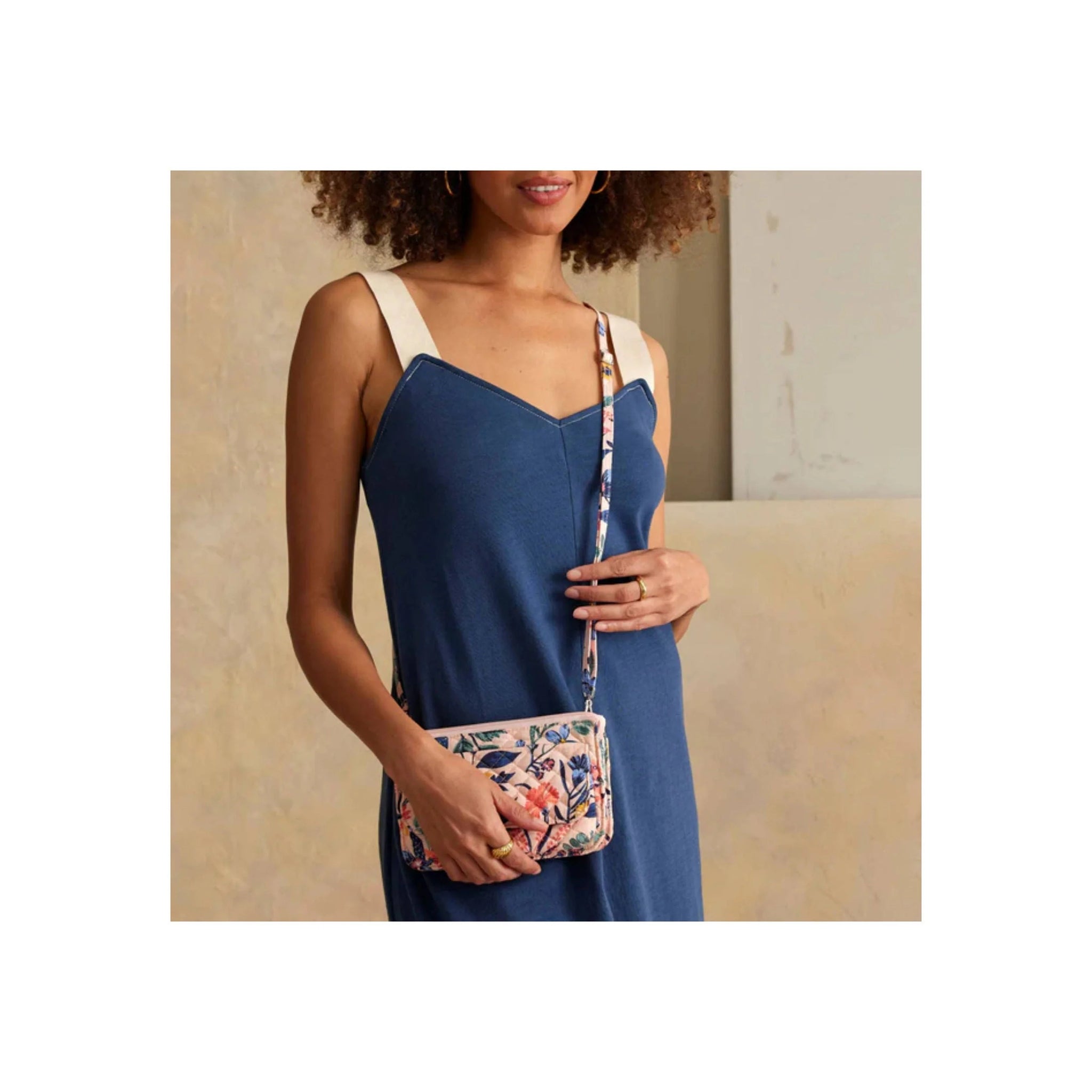 Vera Bradley RFID Wallet Crossbody - Paradise Coral