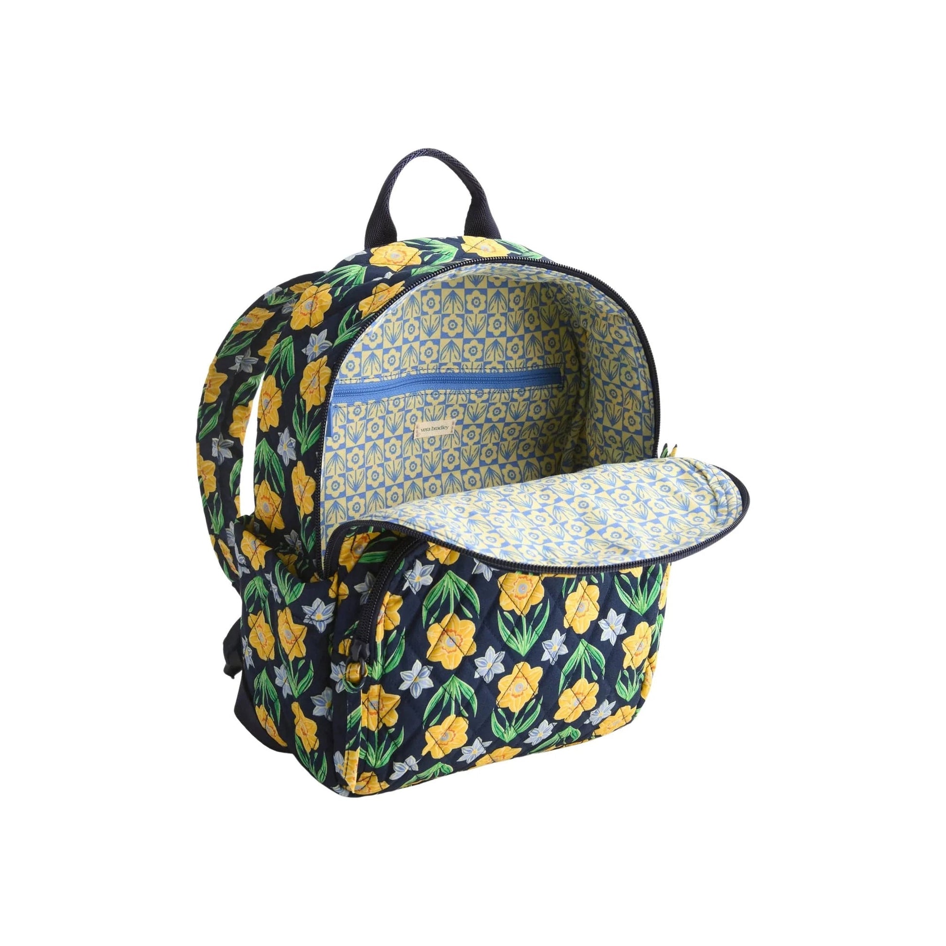 Vera Bradley Small Banbury Backpack - Daffodils In Premium Cotton by Lenny's Shoe & Apparel