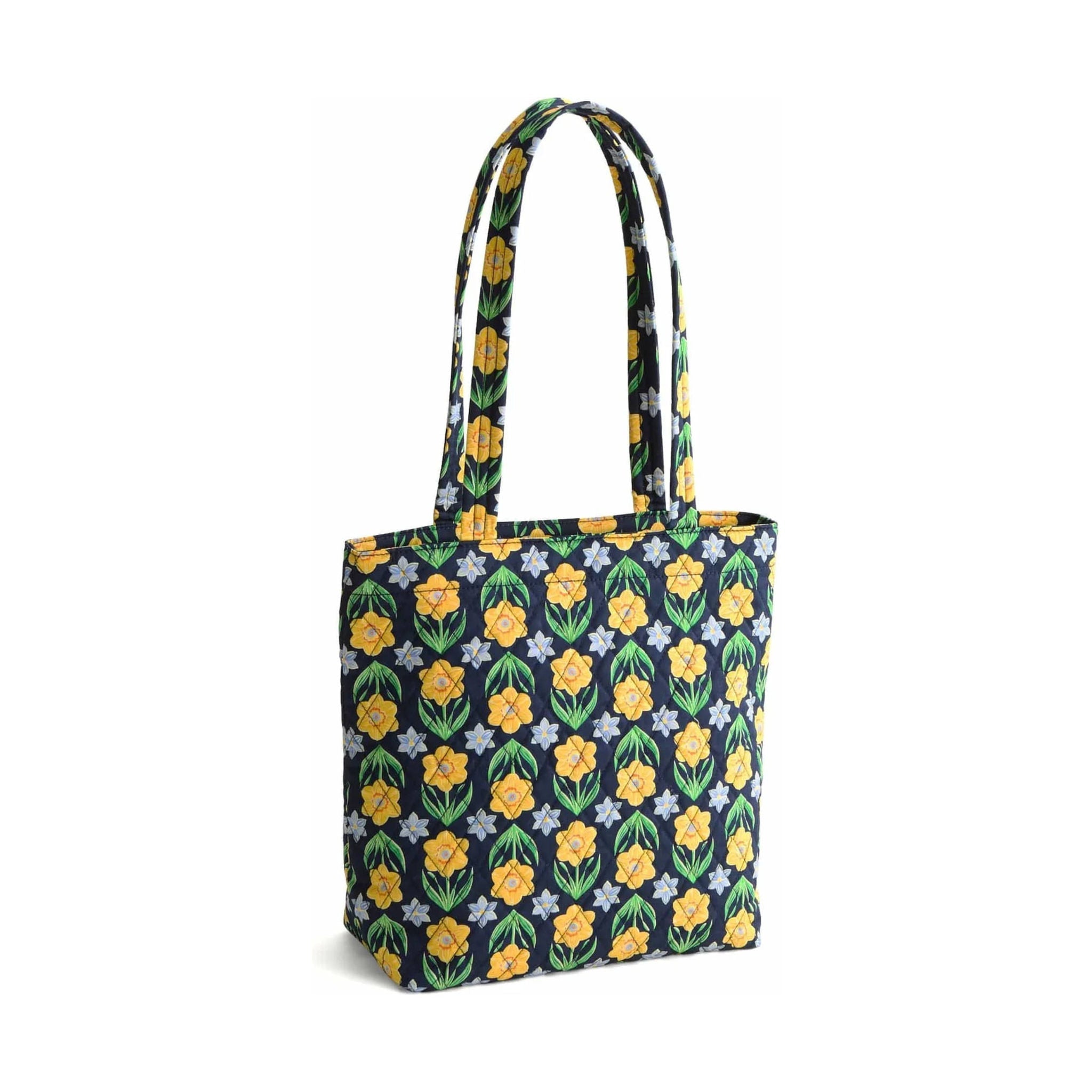 Vera Bradley Small Original Zip Tote Bag - Daffodils In Premium Cotton by Lenny's Shoe & Apparel