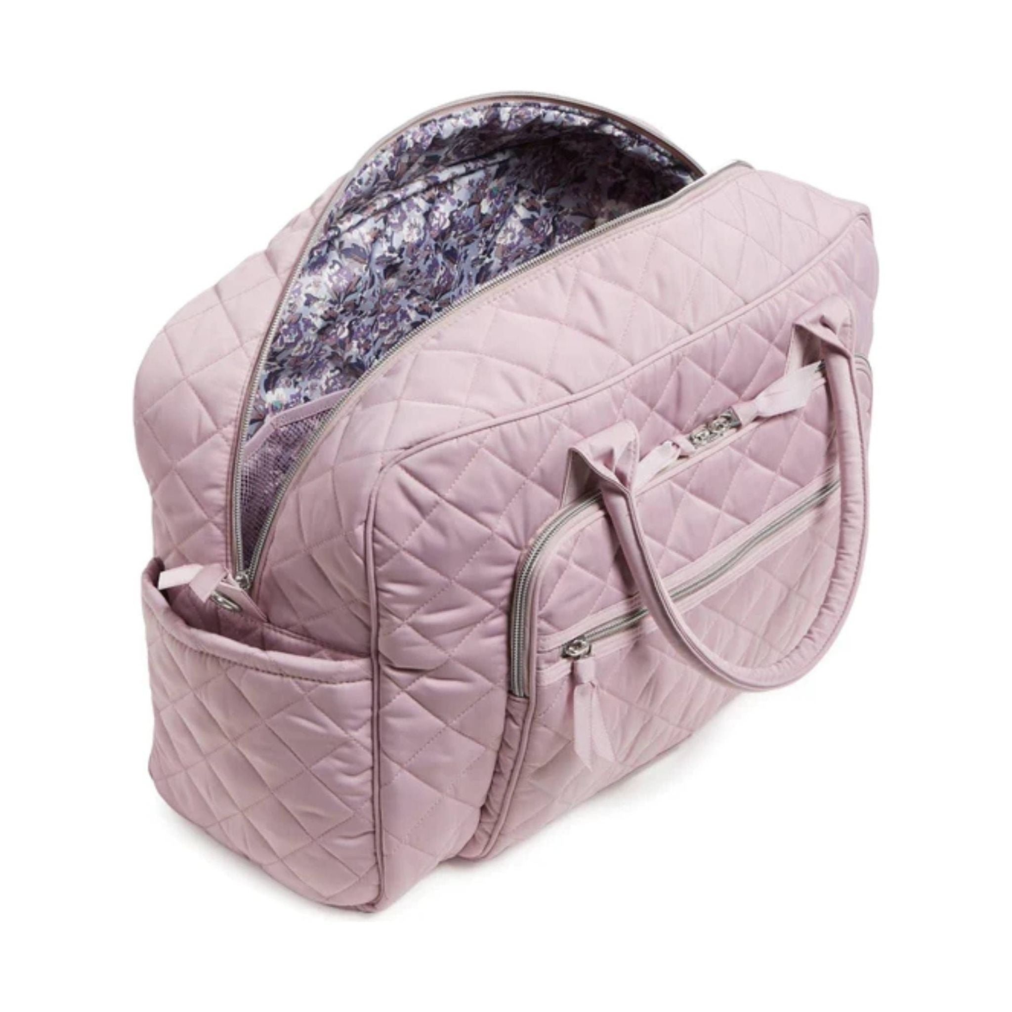 Vera Bradley Weekender Travel Bag In Performance Twill - Hydrangea Pink by Lenny's Shoe & Apparel