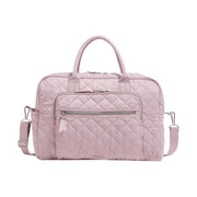 Vera Bradley Weekender Travel Bag In Performance Twill - Hydrangea Pink by Lenny's Shoe & Apparel