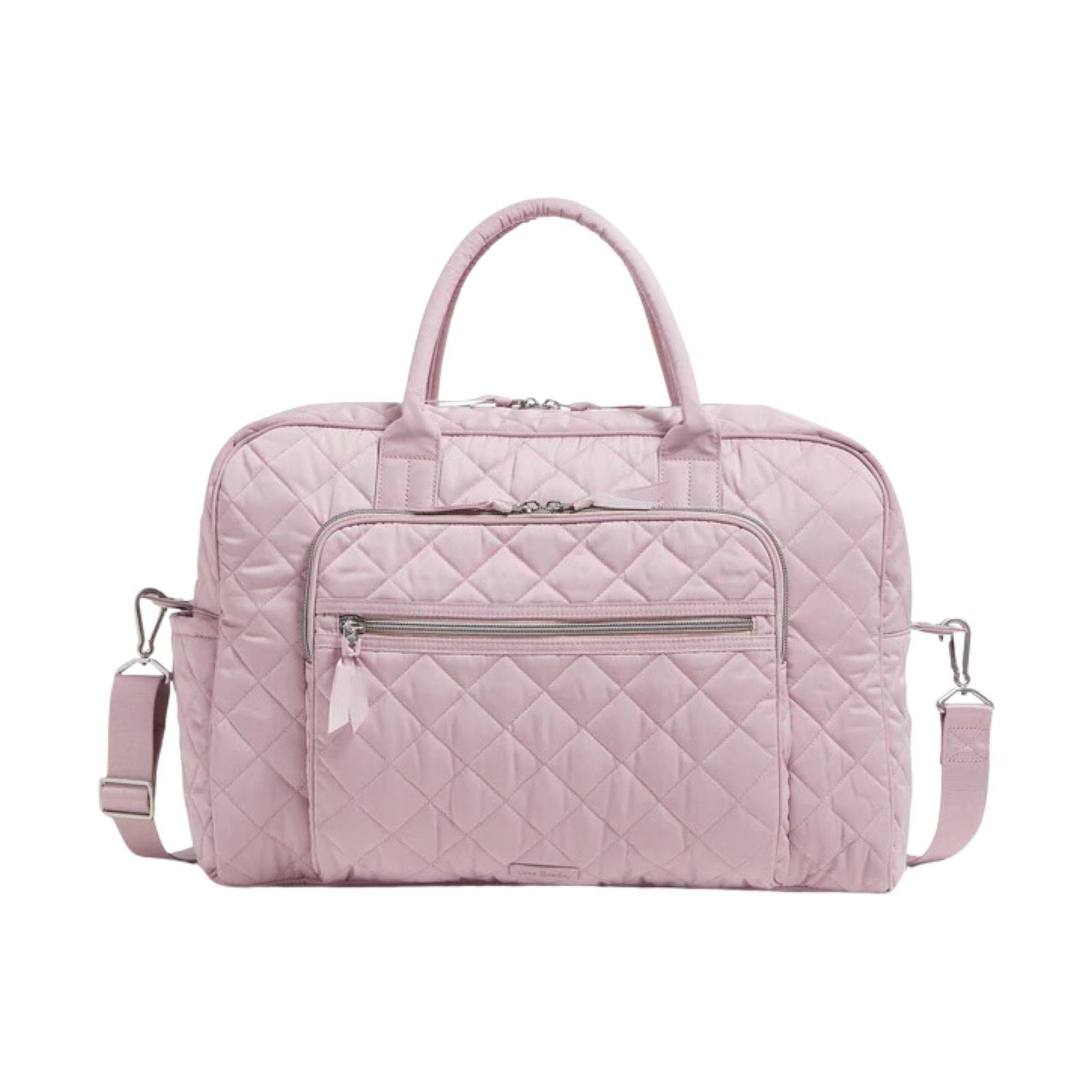 Vera Bradley Weekender Travel Bag In Performance Twill - Hydrangea Pink by Lenny's Shoe & Apparel