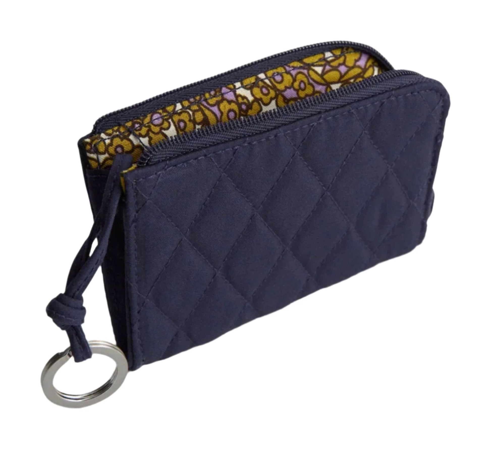 Vera Bradley Zip Card Pouch - Peacoat In Premium Cotton by Lenny's Shoe & Apparel