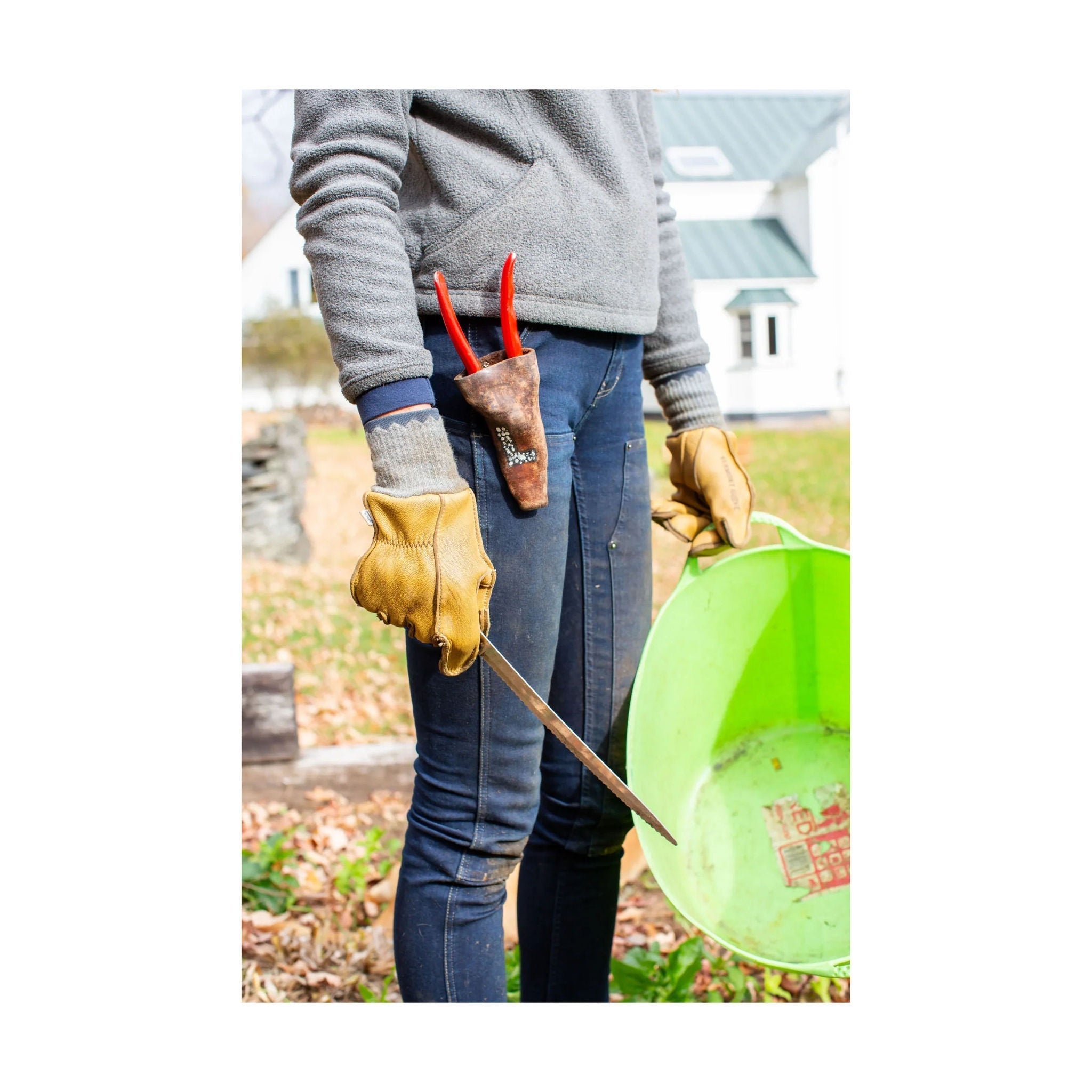 Vermont Glove Tuttle Gloves - Charcoal/Tan by Lenny's Shoe & Apparel