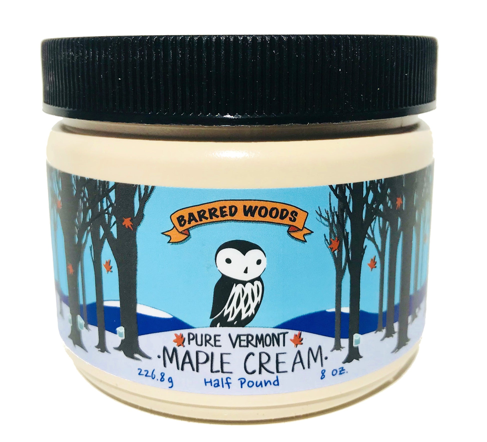 Maple Gift Box with 8 oz Jug of Syrup, Pancake Mix, and Maple Cream by Barred Woods Maple