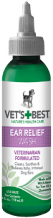 Vet's Best - Ear Relief Wash 4oz by Homeportonline