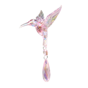 Acrylic Iridescent Hummingbird Ornament -