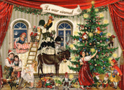 Coppenrath Mini Advent Card With Envelope - Trimming the Tree