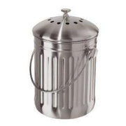 Compost Bin 3.8L - Stainless Steel by Homeportonline