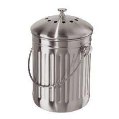 Compost Bin 3.8L - Stainless Steel by Homeportonline